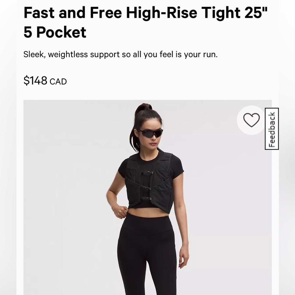 lululemon athletica Black High-Rise Leggings
